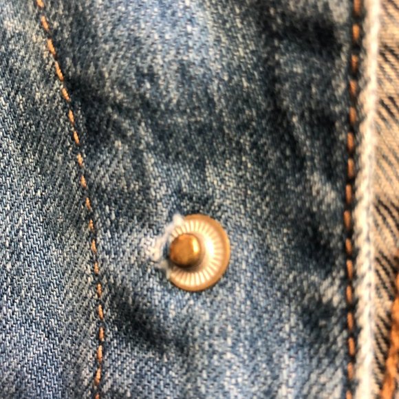 NEON Blonde Cotton Utility Boiler Denim Jumpsuit Size Medium - Picture 10 of 16